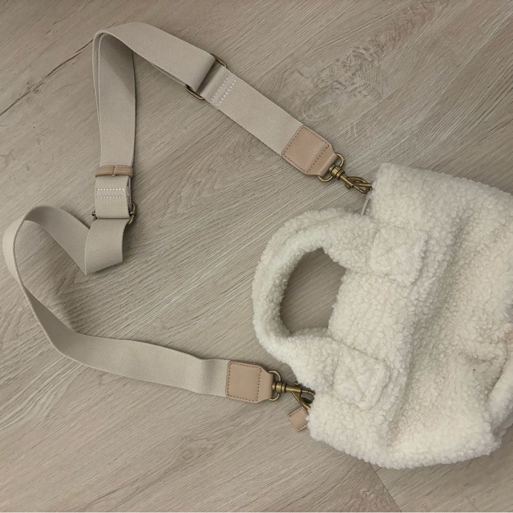 Cozy Cream Sherpa Tote Bag